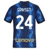 Camiseta de fútbol Inter Milan Christian Eriksen 24 Primera Equipación 2021/22 - Hombre